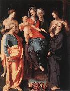Madonna and Child with St Anne and Other Saints Jacopo Pontormo
